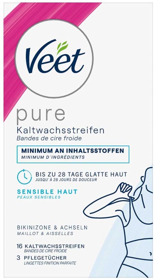 Veet Kaltwachs-streifen Bikinizone & Achseln 16stk