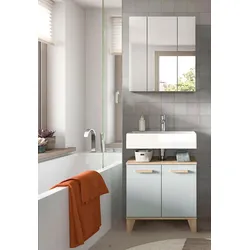 Badezimmer Star 2-tlg. ca. 60 cm Eiche/Graugrün
