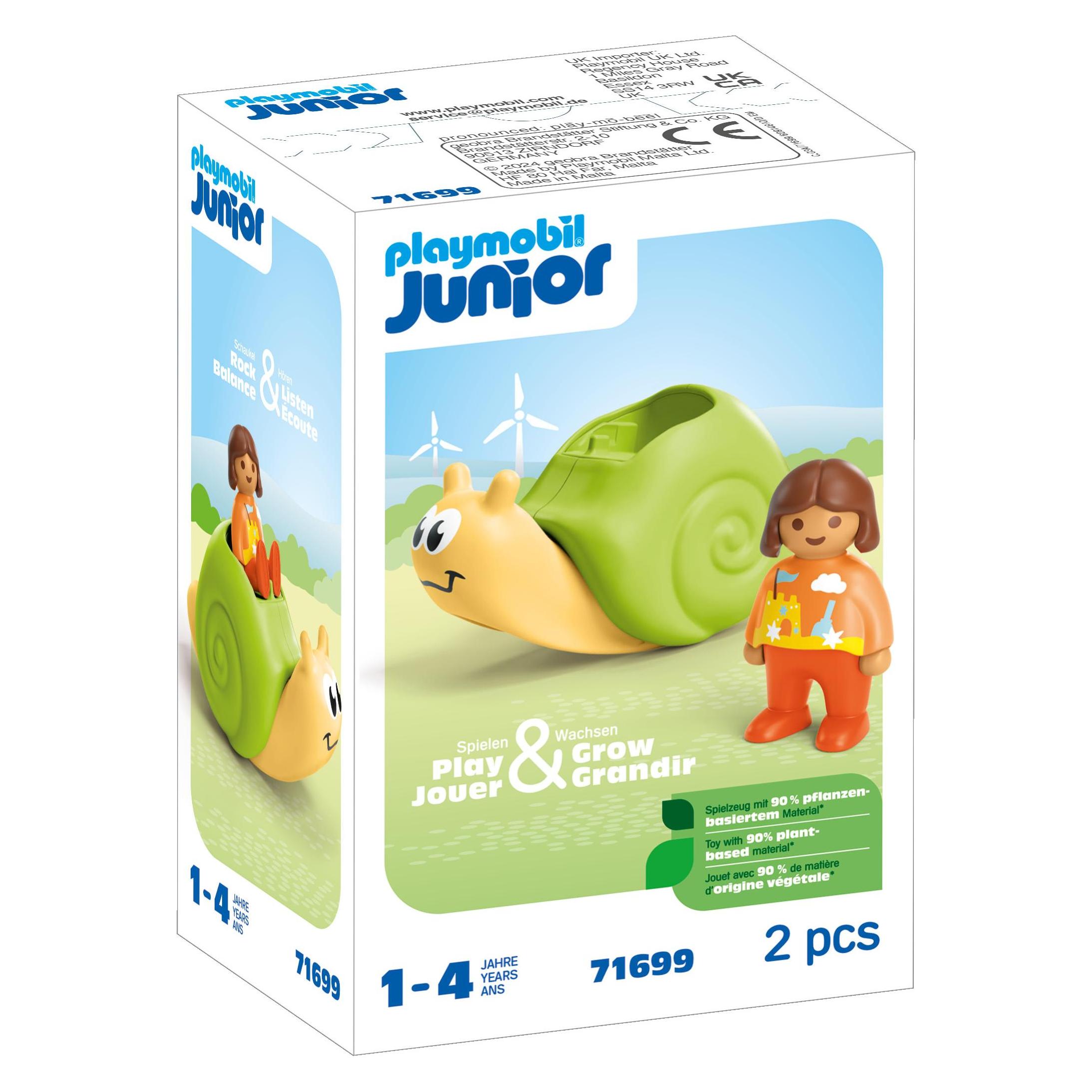 Playmobil 71699 Playm. 1.2.3: Schaukelschnecke mit Rasse (71699)