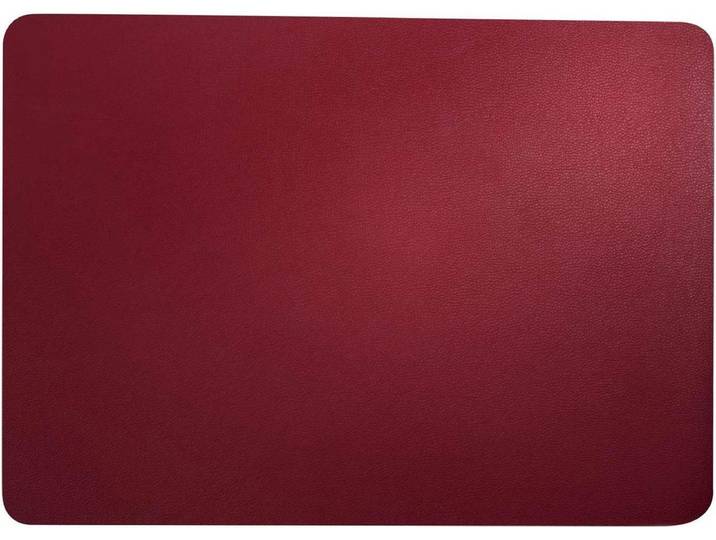 ASA Selection Placemat Leather Optic Fine Rechthoekig PVC - Lederoptiek Rood 46x33CM