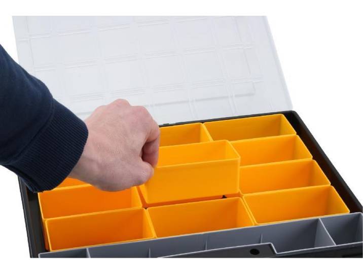 allit Boîte d'assortiment \ EuroPlus Flex\ \, taille : 37-15 polypropylène hautement résistant aux chocs\, avec couvercle amovible - 1 pièce (457201)