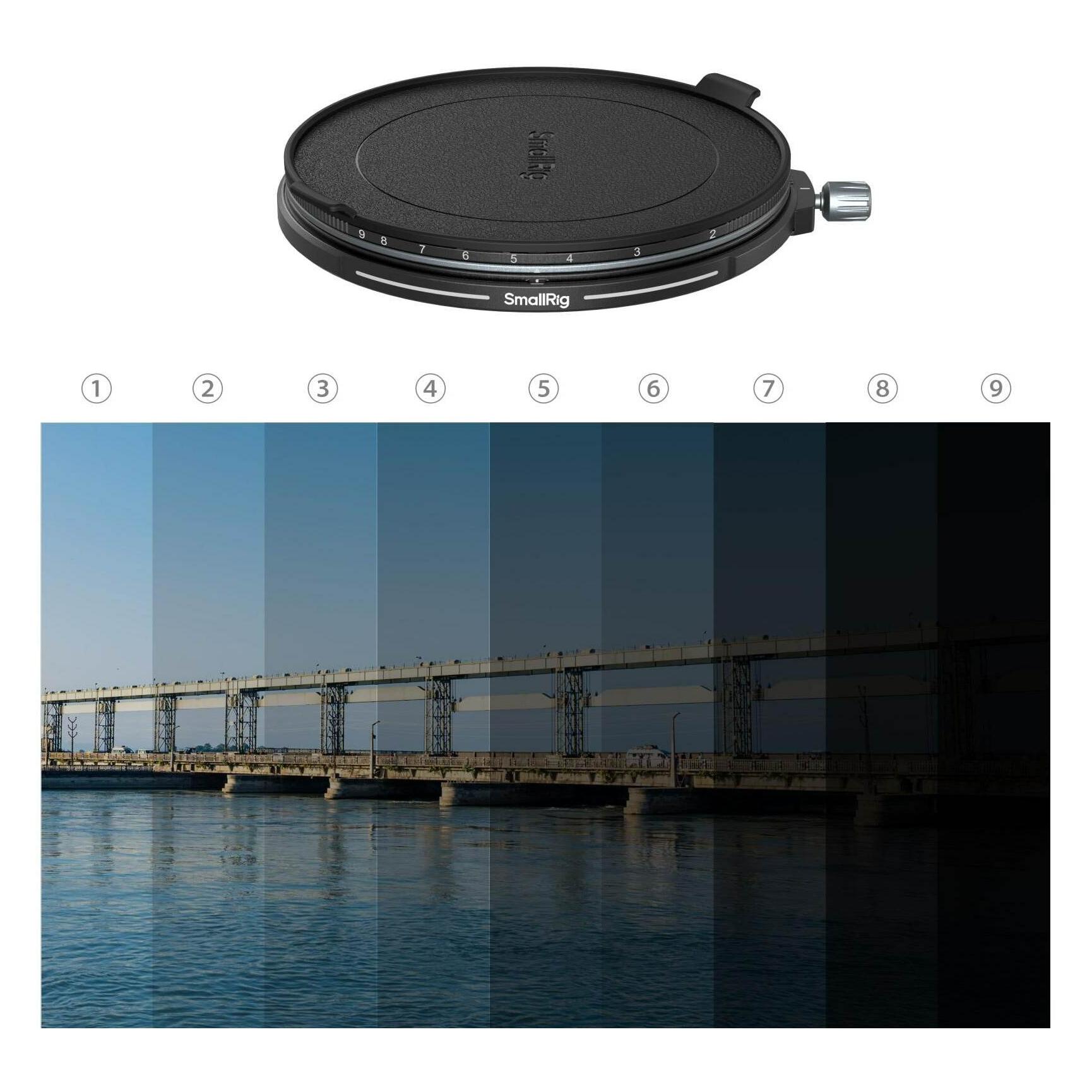 SmallRig 82mm UV & VND Filter Kit 4781 (82 mm, ND- / Graufilter, UV-Filter) (4781)