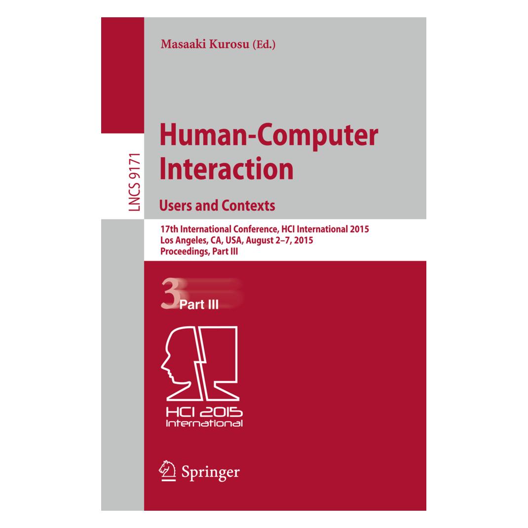 Springer Human-Computer Interaction: Users and Contexts (Englisch, Softcover, Masaaki Kurosu) (15902075)