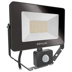 ESYLUX AFL Basic LED-Strahler mit Bewegungsmelder 30W 3000K, schwarz