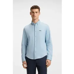 BOSS für Herren. 50544795 Motion Shirt blau (M), Lässig, Baumwolle, Klassisch, Langarm