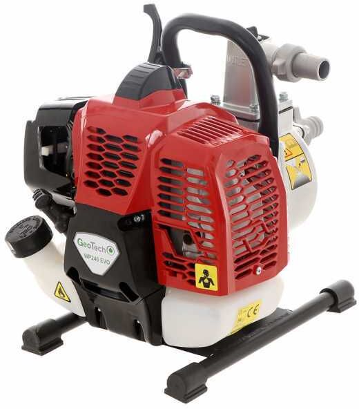 GeoTech WP240 EVO - Motopompa a scoppio - Raccordi da 25 mm