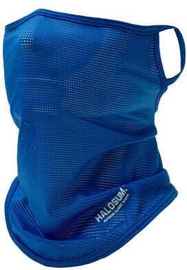 The Handy Homestead Cooling Ice Silk Face Mask For Cycling Fishing Hiking And UV Protection blue