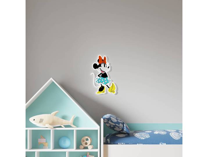 YellowPop Wandleuchte Disney Minnie Full Body, für Wohn- / Esszimmer, Kunststoff, Junges Wohnen