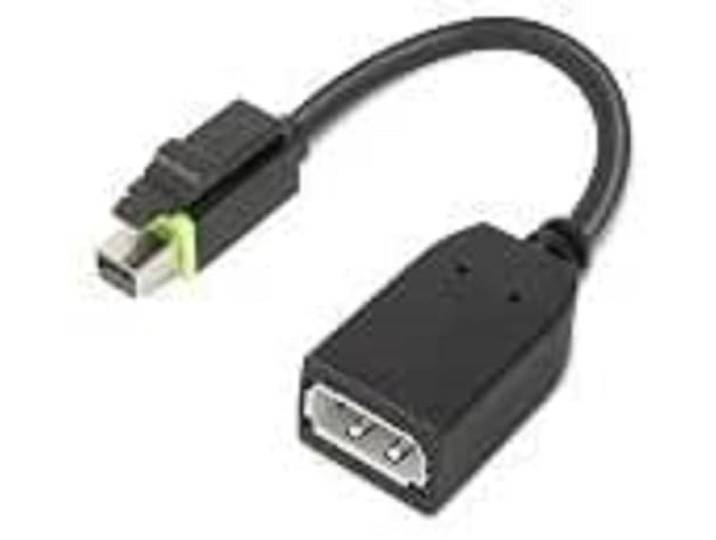 Lenovo 4X90Q93975 Mini-DisplayPort-videokabel-adapter (Mini-DisplayPort, DisplayPort, mannen, vrouwelijk, rechts)