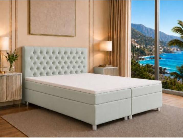 Best For Home Trinity K-14 Boxspringbett 200x200 cm mit Matratze & Stauraum