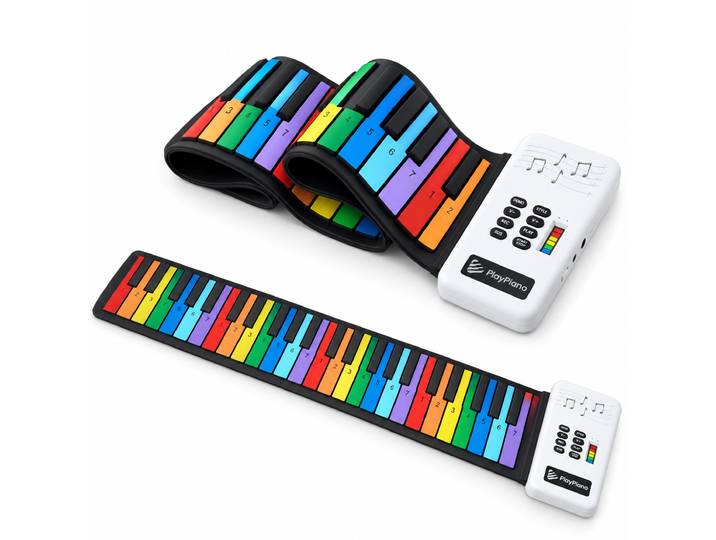 BP Goods Kinder Piano - Oprolbare kinder piano - 49 toetsen - Multicolor