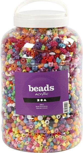 Beads Akrylperler   6-20mm   8100 Stk.
