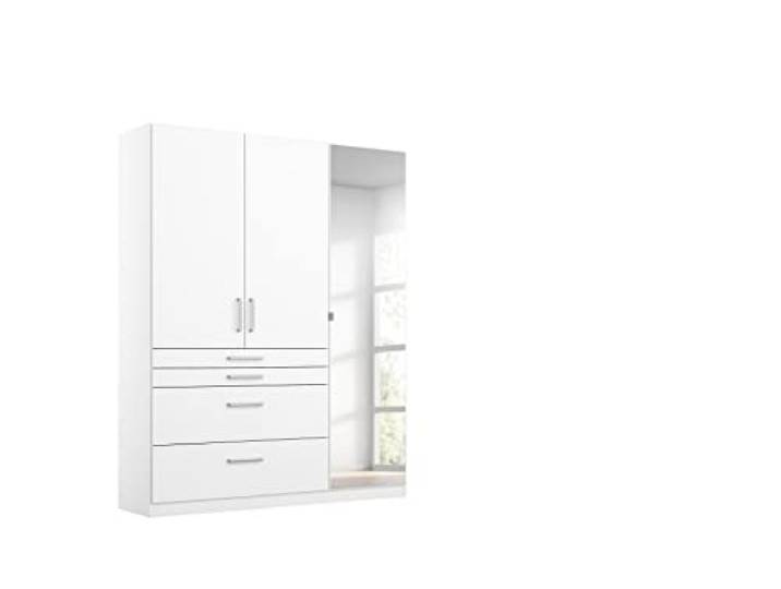 Rauch Möbel HARBURG, Kleiderschrank, Farbe Weiß, Breite 136 cm
