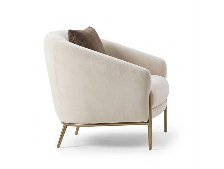 Xlmoebel Loungesessel Design Sessel Weiß Modern Polstersessel Loungesessel Metallgestell