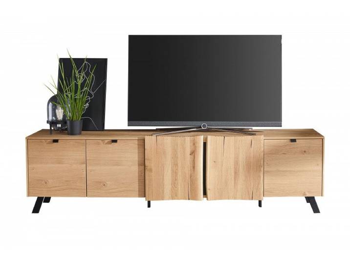 TV-Lowboard-Sideboard Bella mit Metallfüßen – Montierte Lieferung – 3%-Vorkasse-Rabatt