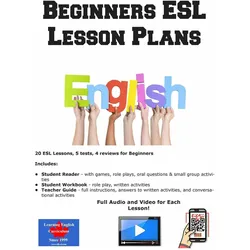 Beginners ESL Lesson Plans, Schulbücher von Learning English Curriculum