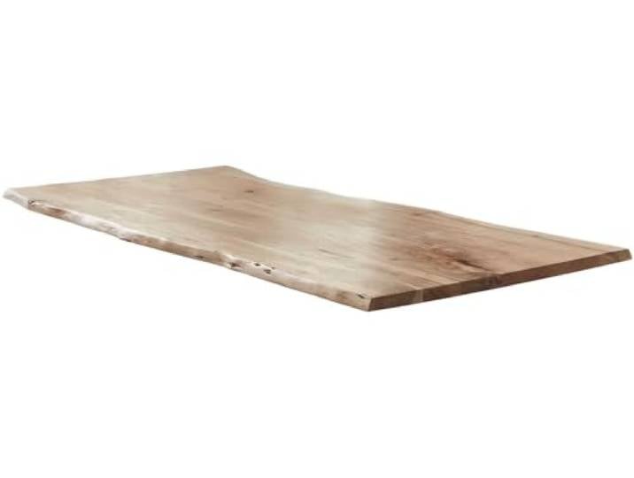 SAM Tischplatte 220x100 cm Akazie Natur lackiert Baumkante Holzplatte Baumkanten-Platte massiv, für Heimwerker, Arbeitsplatten, Tische & UVM., Kombinierbar mit unseren Tischgestellen