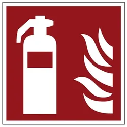 LimarLite Feuerlöscherzeichen »Feuerlöscher [F001]« 10 x 10 cm Folie (0,1 mm), 10x10 cm