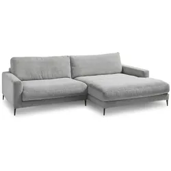 Sormani Ecksofa Florenz Cord Grau Grey