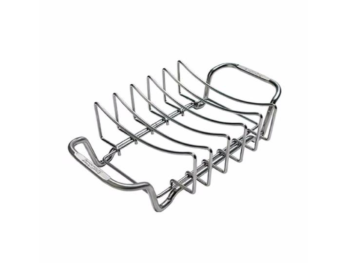 Broil King Spareribs und Bratengestell Sparerib u. Bratengestell – Grill Ablage/Grill Rollwagen/Grill Erweiterung – schwarz