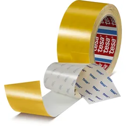 tesa 60960 Strapazierfähiges und kratzfestes Bodenmarkierungsband 50mmx20m gelb