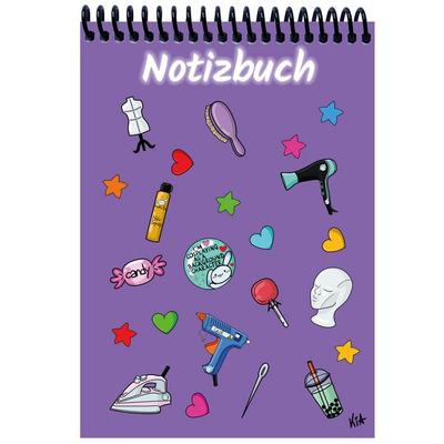 A 5 Notizblock Manga Items, lila, blanko