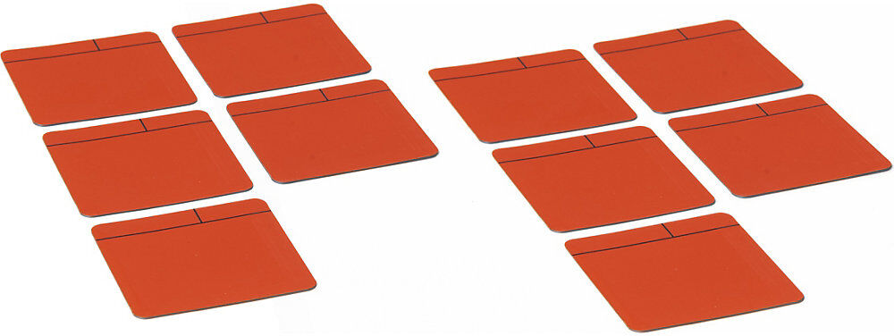 Haftnotizen, magnetisch, LxB 100 x 100 mm, VE 10 Stk, rot SMIT VISUAL