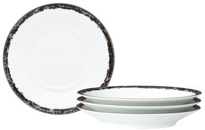 "Noritake Rill Set of 4 Saucers, 6"""