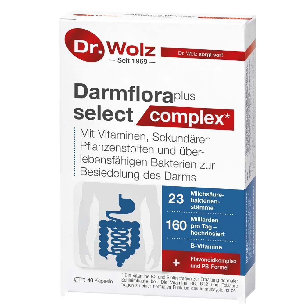 Darmflora plus select complex magensaftres.Kapseln 40 St Kapseln magensaftresistent