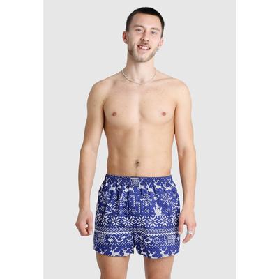 Boxershorts LOUSY LIVIN "2Pack Scandi", Herren, Gr. S, bunt, 100% Baumwolle, Unterhosen, Boxershorts mit buntem Design