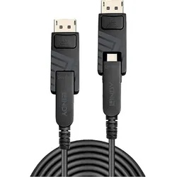 Lindy Mini DisplayPort/DisplayPort – Mini DisplayPort/DisplayPort (10 m), Videokabel, Schwarz