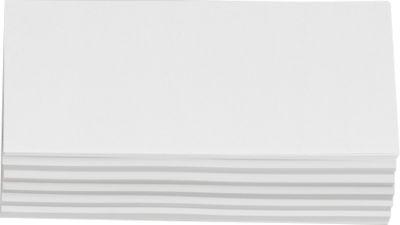 Moderationskarten, rechteckig, 95 x 205 mm, 250 Stück, weiß