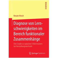 Diagnose von Lernschwierigkeiten im Bereich funktionaler Zusammenhänge, Fachbücher von Renate Nitsch