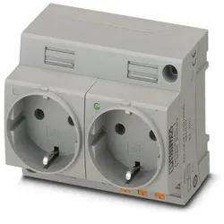 Phoenix Contact 0804049 Doppelsteckdose EO-CF/PT/LED/DUO EOCFPTLEDDUO  - 2 Stück