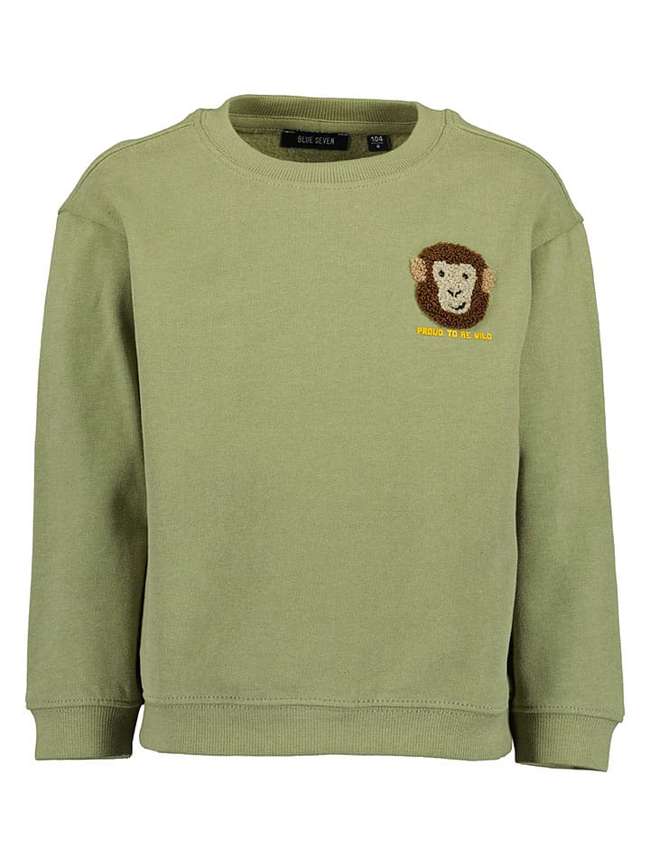 Blue Seven Sweatshirt in Grün - 98