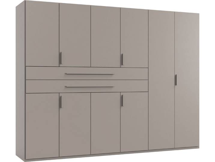 Wimex Drehtürenschrank Digit Kleiderschrank wahlweise mit oder ohne Spiegel (Schlafzimmer Schrank Bestseller im modernem Design) erhältlich in den Breiten 225cm oder 270cm (mit 8 oder 10 Türen)