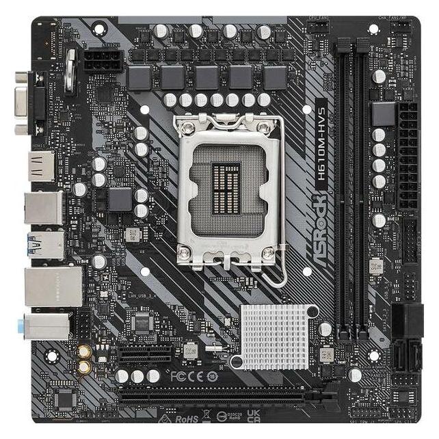 AsRock H610M-HVS (LGA 1700, Intel H610, mATX) (90-MXBHT0-A0UAYZ)
