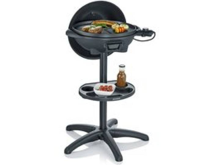 Barbecue Électrique 2 000 W Avec Grille En Fonte DAluminium Barbecue Sur Pieds Avec Couvercle Et Thermomètre Intégré Ebbq Avec G