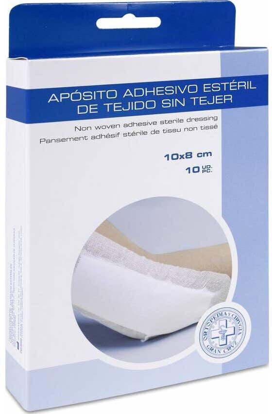 GRAN CRUZ Apósitos Adhesivos Tejido sin Tejer 10x8 cm 10 uds