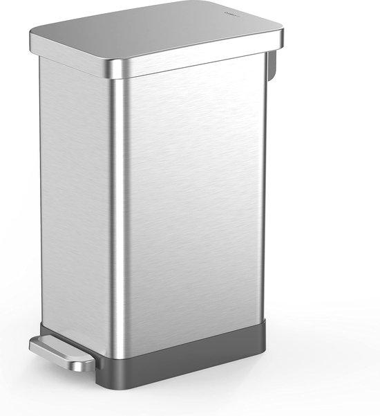 Abfalleimer 50L mit Softclose Deckel - Ideal für Küche und Büro