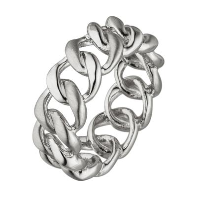 Fingerring JOBO "Kettenring" Gr. 64, silber (silber 925), Fingerringe, Damen, 64, Silber 925 (Sterlingsilber), Fingerring, 925 Silber