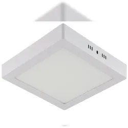 Braytron 12w LED Aufputz Deckenleuchte Deckenlampe Panel-Aufbau Eckig 180mm Neutralweiß 4200K