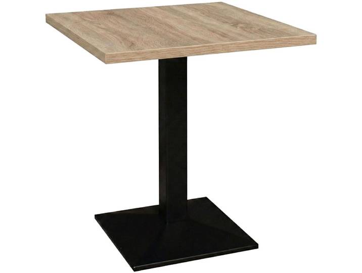Mäusbacher Big Bistro Metall Quadrat-Säulengestell, eckige Platte BHT 70x75x70 cm