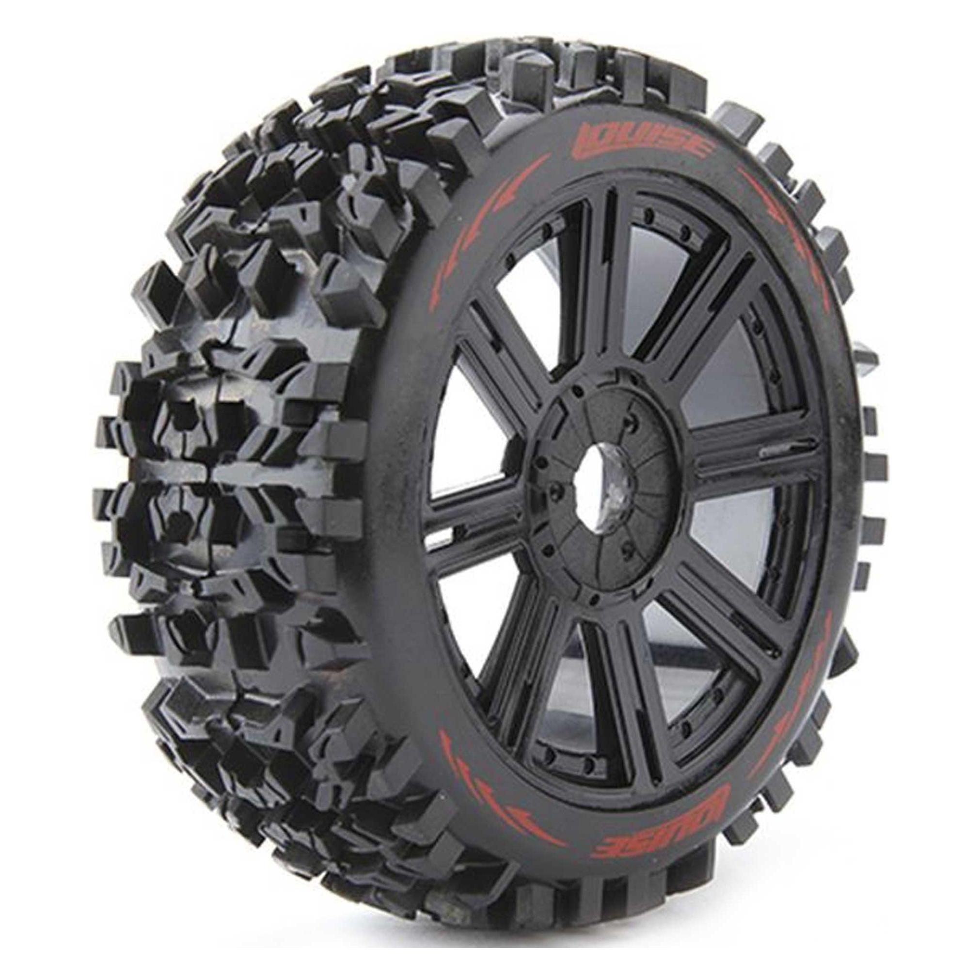 Louise B-Pioneer Reifen soft auf Felge schwarz 17mm (2) (LOUT3130SB)