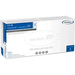 Maimed-Solution100 White Gr. L Nitril Unsteril 100 ST