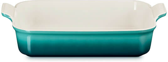 Le Creuset Bleu Riviera Stoneware 32cm Heritage Rectangular Dish