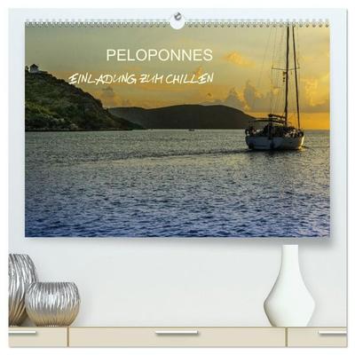 Peloponnes - Einladung zum Chillen (hochwertiger Premium Wandkalender 2027 DIN A2 quer), Kunstdruck in Hochglanz