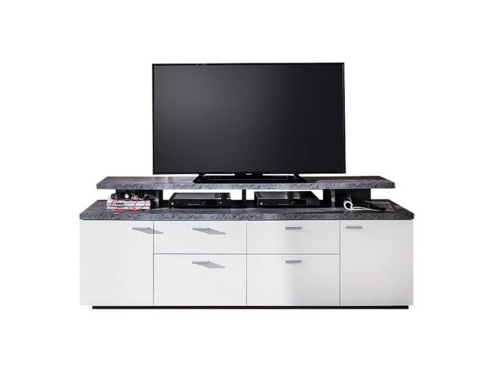 ebuy24 Tv-Element Weiß, 180x66x47 cm, Wohnzimmer, TV Möbel, Lowboards, Lowboards stehend