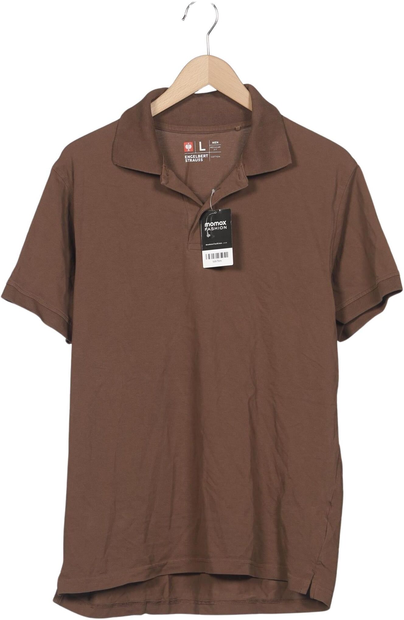 engelbert strauss Herren Poloshirt, Braun, Gr. L, Baumwolle - Second Hand