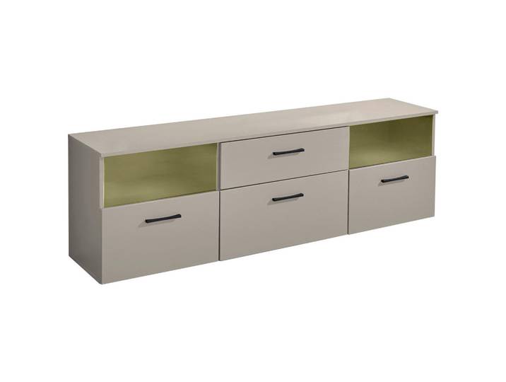 Mid.you Lowboard, Kaschmir, Kunststoff, 2 Fächer, 1 Schublade(n) Schubladen, 180x55x38 cm, Wohnzimmer, TV Möbel, Lowboards